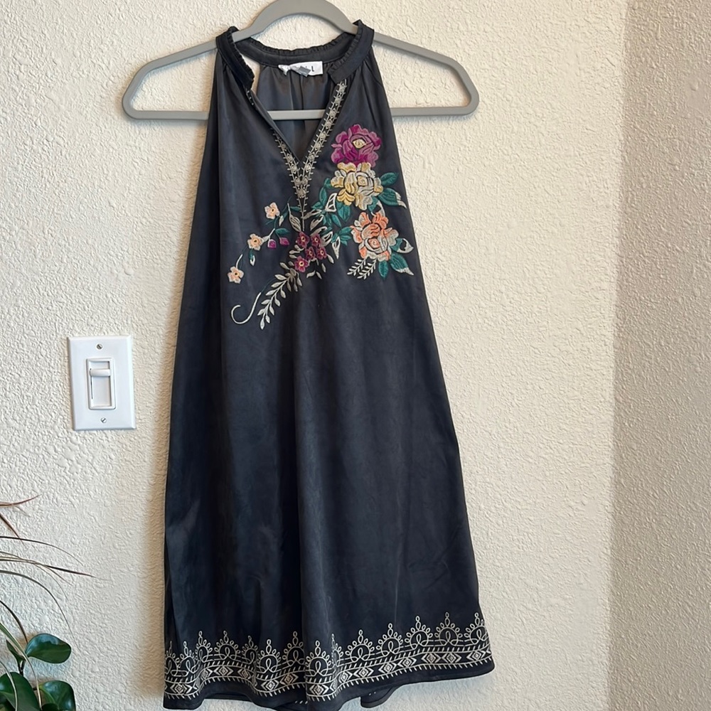 THML small embroidered dress